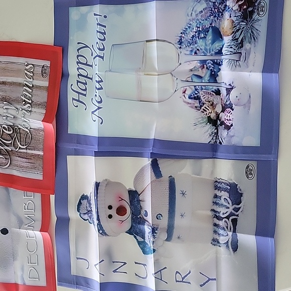 Mini garden flags, December, January, holiday - Picture 2 of 6